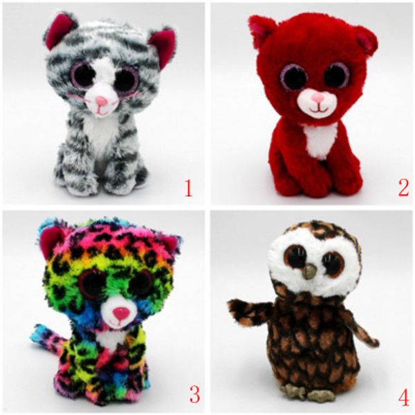 

Cute Stuffed Animals Ty Beanie Boos Baby Soft Plush Stuffed Toys Wholesale Big Eyes Animals Soft Dolls for Kids Birthday Gifts Cartoon