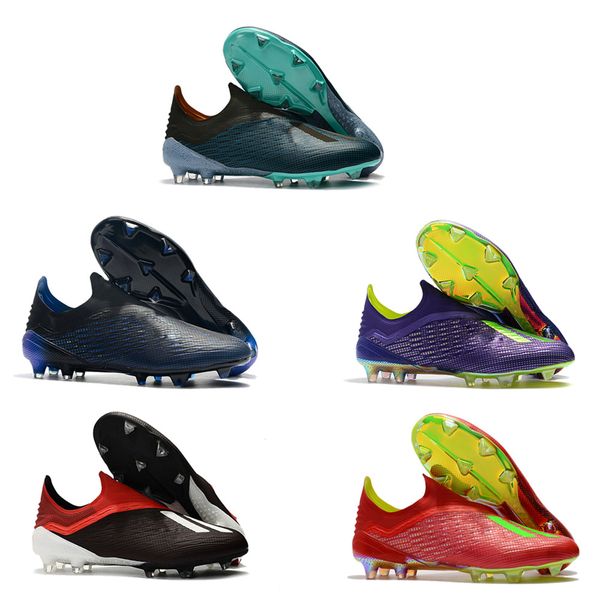 

mens soccer shoes x 19 fg nemeziz soccer cleats crampons de x 18 fg football boots scarpe calcio messi hot, Black