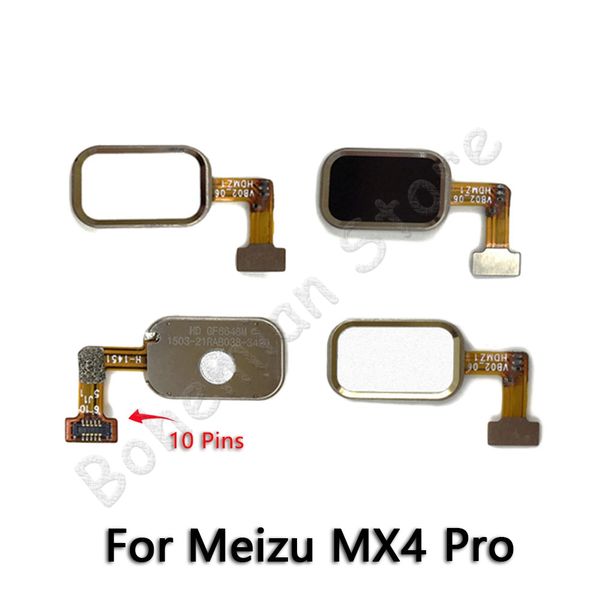 

10psc back home button fingerprint flex cable for meizu mx4 mx 4 pro mobile phone repair parts