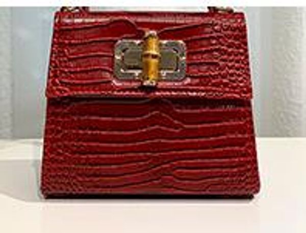 

2020 New Designer Small Square Bag Luxury Handmade Bag Crocodile Pattern Ostrich Slub Hand Shoulder Diagonal Bag