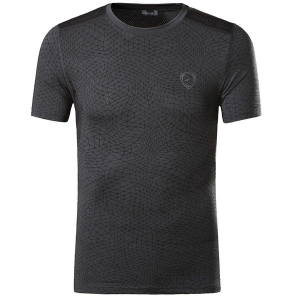 

jeansian men's sport tee shirt tshirt t-shirt short sleeve dry fit running gym fitness workout lsl185 darkgray, White;black