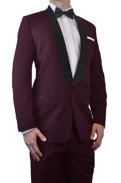 

popular one button groomsmen shawl lapel groom tuxedos groomsmen man suit mens wedding suits bridegroom (jacket+pants+tie) b612, Black;gray