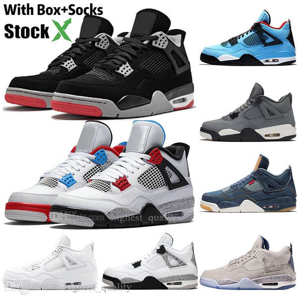 

new bred cool grey white cement 4 4s iv what the cactus jack mens basketball shoes fiba toro bravo denim blue men sports designer sneakers