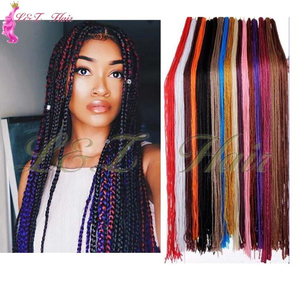 2019 28 Box Braids Zizi Crochet Bundles Synthetic Hair Extensions Braiding Hair From Alicefashion 3 34 Dhgate Com