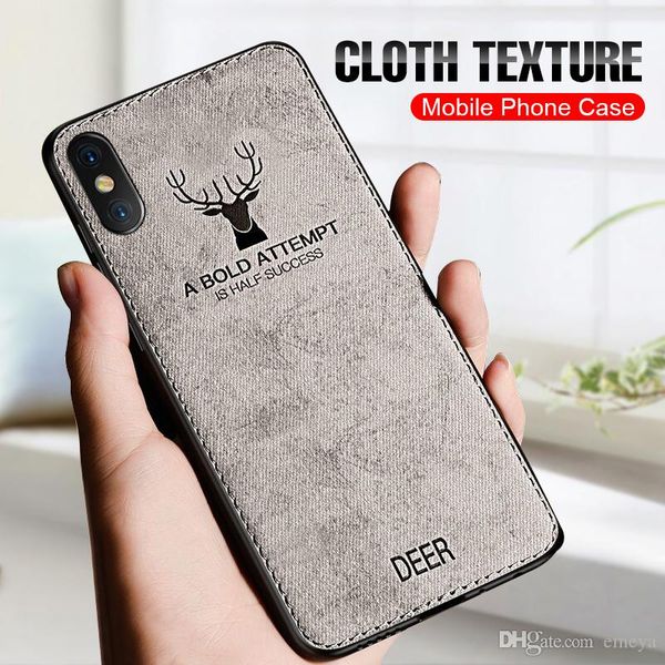 

luxury soft silicone cloth case for iphone 11 pro x xr xs max phone case deer cover for iphone x xr xs max 6 6s 7 8 plus shockproof tpu back