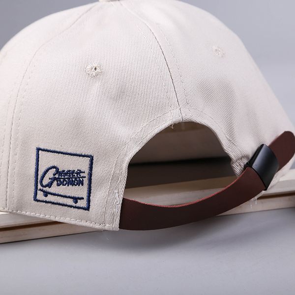 

2020 весна творческий новые мальчики и девочки мягкая маркировка письмо короткие бейсболки ретро личности, Blue;gray