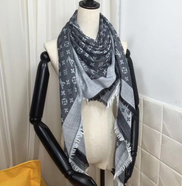 

2019 new women's scarf fashion shawl 140*140 cm soft cotton 20 color wholesale classic design shawl ing, Blue;gray