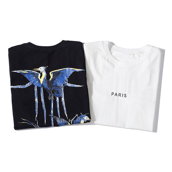 

new mens stylist t shirts mens casual pattern printed t shirt men women breathable short sleeve tee white black