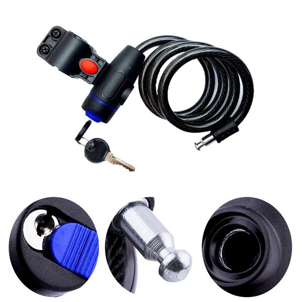 

lightweight spiral combination code bike lock grills outdoor steel cable accessories protective bicycle anti theft easy use bike locks