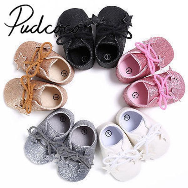

pudcoco summer newborn baby girl boy shoes soft slippers sneaker 0-18m, Black