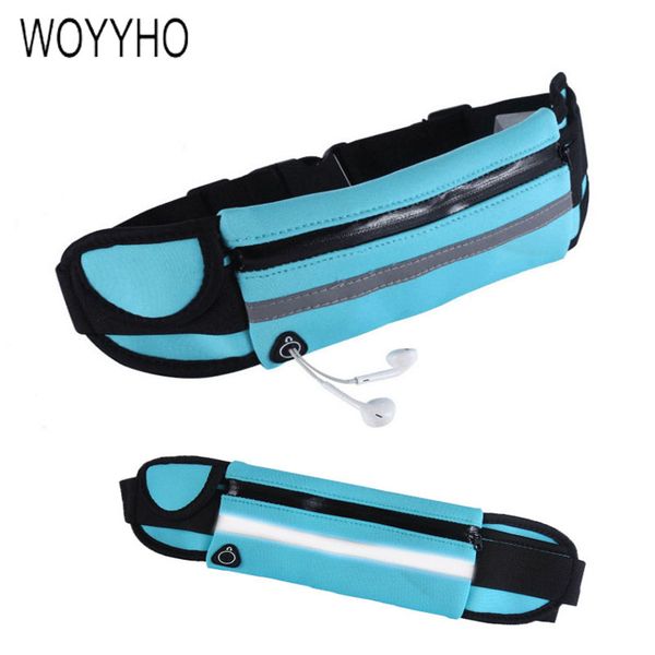 

woyyho waterproof sports waist bag,6.5 inch outdoor gym running bag,men women anti-theft portable cycling mobile phone pocket