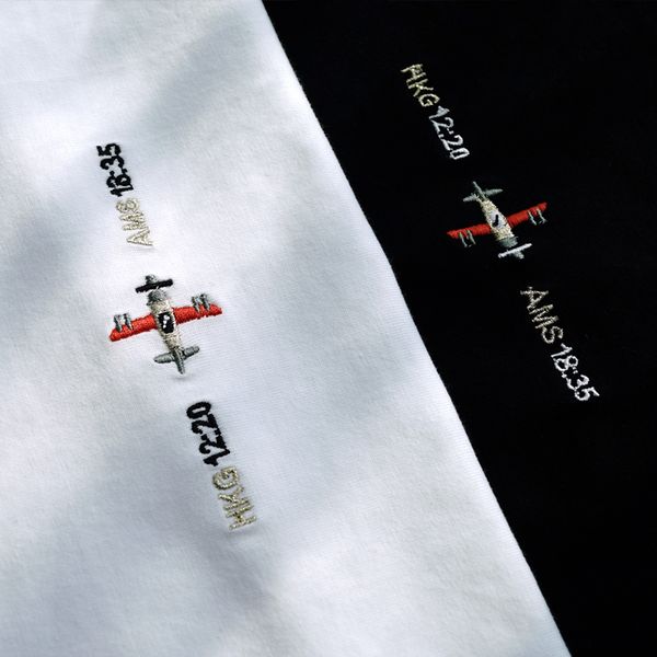 

2019 woman embroidery casual tee shirts long sleeve o neck white 100% cotton basic tees femme black t shirts plus size