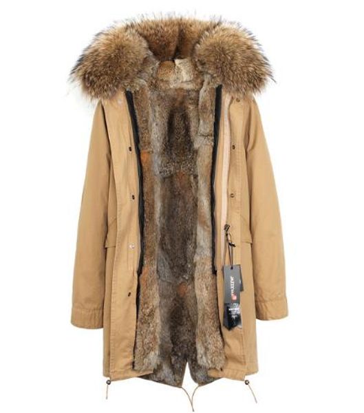 parka longue fourrure femme