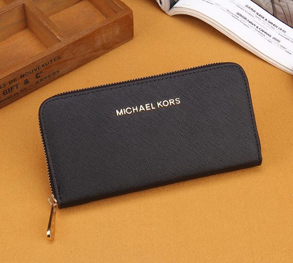 

fashion women michael kors classic long wallet letter zipper wallet clutch bag card package a8