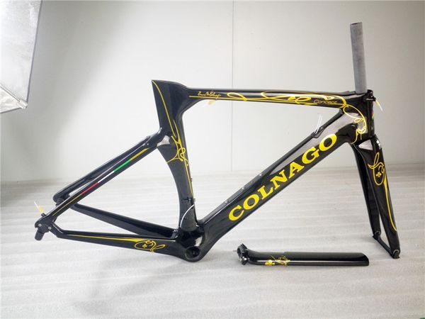 

available colnago concept carbon road frame full carbon fiber 3k glossy/matte finish carbon bicycle frame fit 700c bike frameset