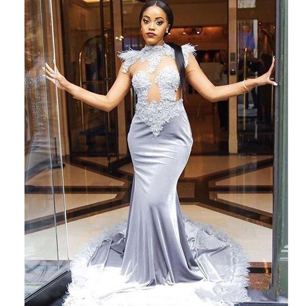 

long sleeve mermaid prom dresses robes de mariee cocktail dress vestidos de novia, Black