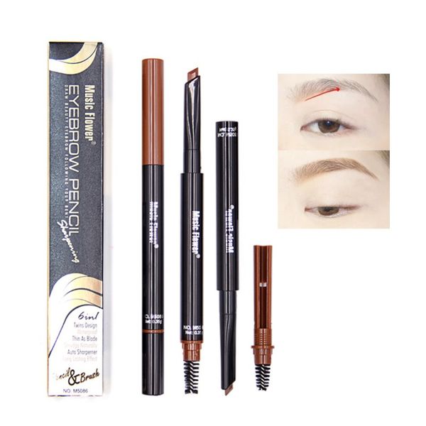 

eyebrow pencil with brow brush waterproof automatic makeup cosmetic tool optional 3 color sg64