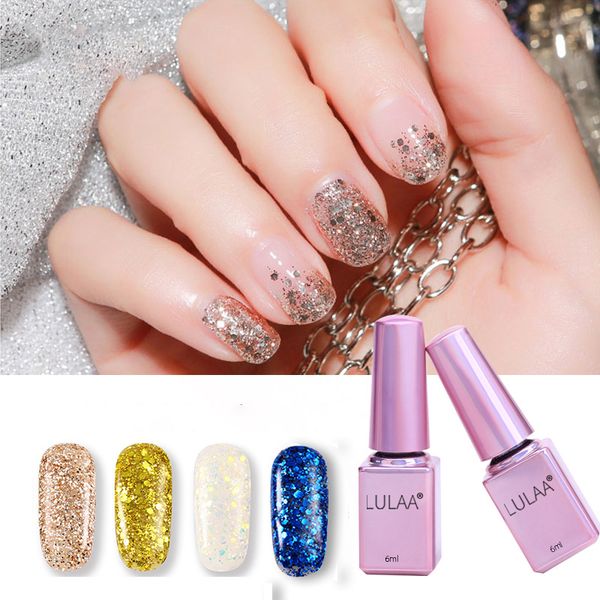 

bling sequins nail polish nail manicure polish ptherapy gel laser sequin glue