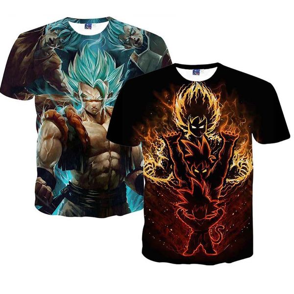 

Dragon Ball Z Men 'S Summer T -Shirts 3d Printing Super Saiyan Son Goku Black Zamasu Vegeta Dragonball T Shirt Tops Tees