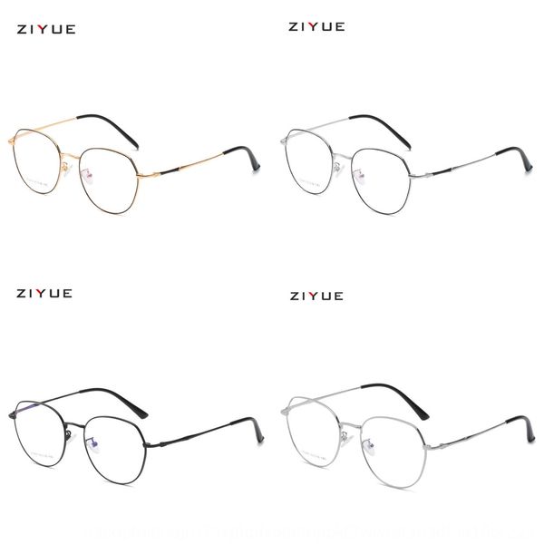 

irregular metal frame anti-blue light plain myopia for men and women myopia glasses glasses, Silver