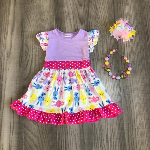 

пасха новорожденных девочек весна лето детская одежда лаванда молоко шелк с коротким рукавом платье длиной до колен матч аксессуары, White