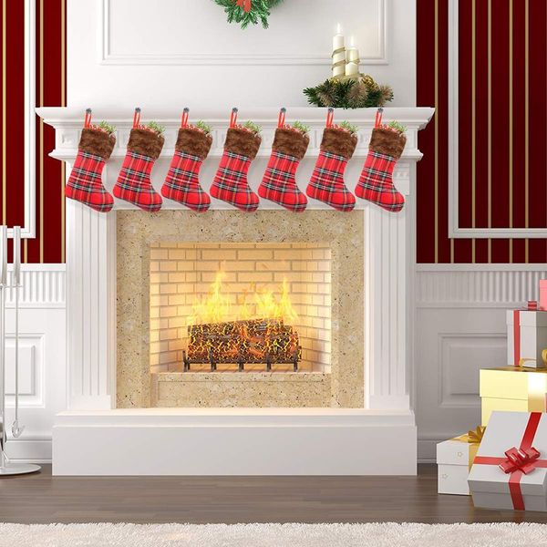 

mini christmas stockings kids gift candy bags 1 x 12 x red holder christmas tree ornament