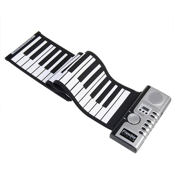 

flexible roll up electronic soft keyboard piano portable 61 keys
