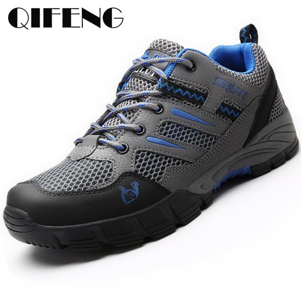 

лето мужчины повседневная обувь дышащая сетка кроссовки женские полуботинки trekking женщины бег обувь путешествия, Black