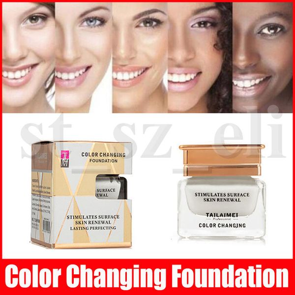 

tlm flawless color changing foundation cream makeup change to your skin tone by just blending concealer 20g