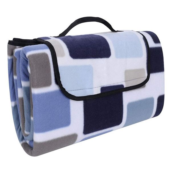 

picnic blanket, 200 x 200 cm, size xxl, flannel, heat-insulated, waterproof, with carrying handle