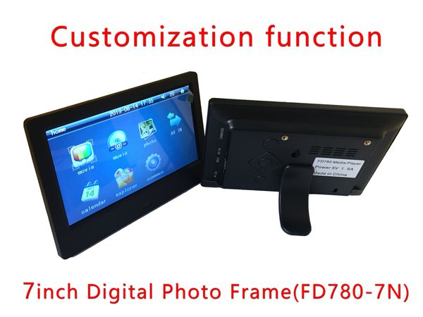 2019 7inch Digital Photo Framevideo Playbackmusic Player Customization Functionmultimedia Player Clockcalendarautoplayfd780 7n From Jfdtech