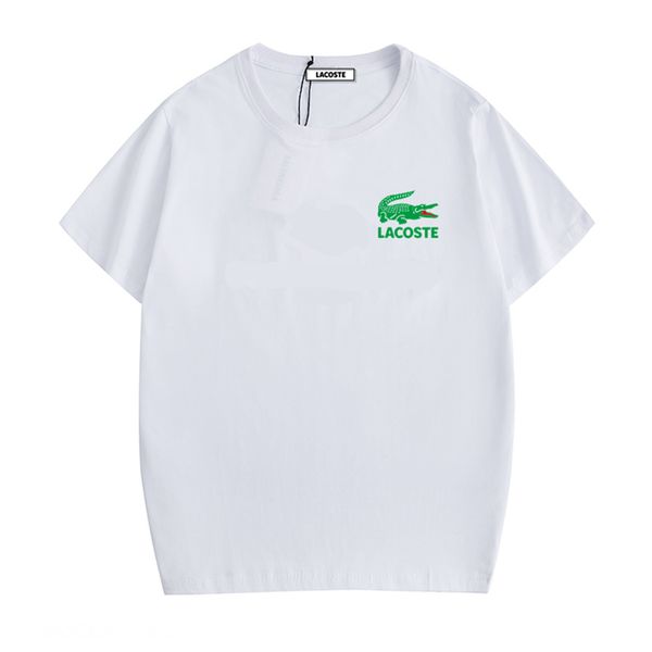 

19ss топ марка крокодилы litterlacoste s-5xl 9 цветов мужчины женщины футболки дизайнеры с коротким рукавом лето homme париж уличная роскошн, White