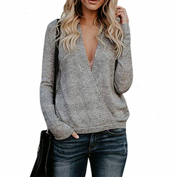 

designer sweater womens designer sweaters solid new fashion deep pullover autumn women fashion loose knitting sweaters female, White;black