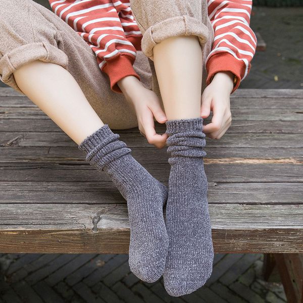 

vintage womens long boot socks autumn winter warm sock soft cotton knited hosiery female ladies thick thermal socks, Black;white