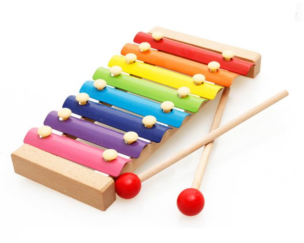 

children wooden octave hand knocking piano early education baby puzzle musical toy 1-2-3 years wood knocking piano