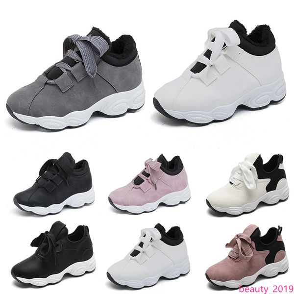 

lnon-brand women running shoes white black pink grey suede outdoor walking breathable comfortable sports sneakers style 15