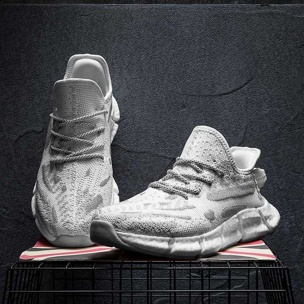

men running shoes 2020 brand jogging sneakers men gym shoes high elasticity reflective zapatillas hombre fashion men's sneakers