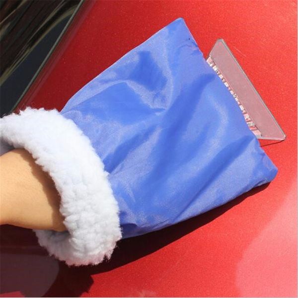 

car styling ice scraper gloves keep warm snow shovel ice snow removal clean tool winter car blade accessories