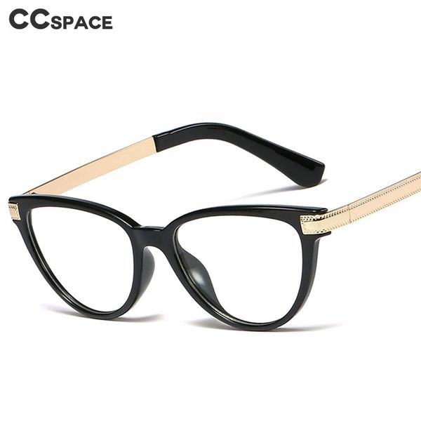

48111 cat eye plastic titanium glasses frames ultralight men women optical fashion computer glasses, Black