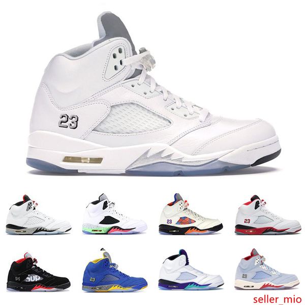 

5 men basketball shoes jumpman red suede desert camo ice blue michigan metallic white international flight mens basket ball sneaker