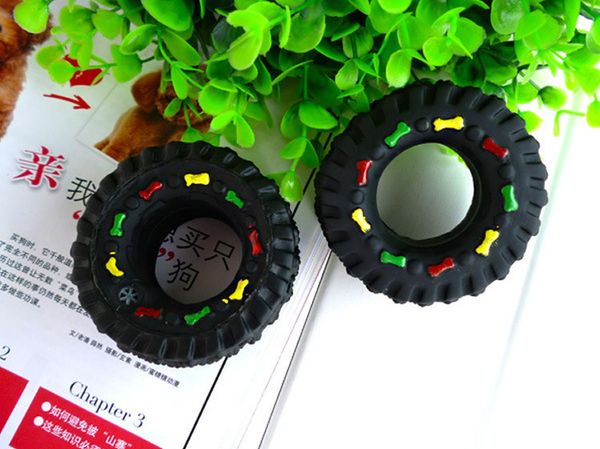 

a molar tooth wear-resisting rubber sound dog toys small tire pets toys