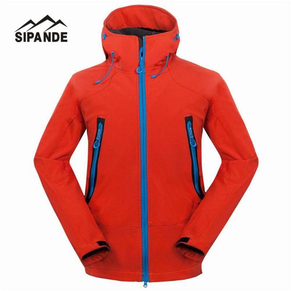 

men's hiking jackets softshell jacket men outdoor autumn winter sports coats waterproof windproof camping ski jacket, Blue;black