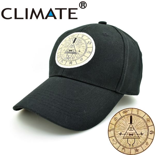 

climate 2017 new u.s cartoon gravity mabel dipper bill cipher fans men women bill fans baseball hat caps, Black;white