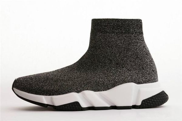 

2019 new designer sneakers speed trainer black red gypsophila triple speed trainer runner black fashion flat sock boots casual shoes