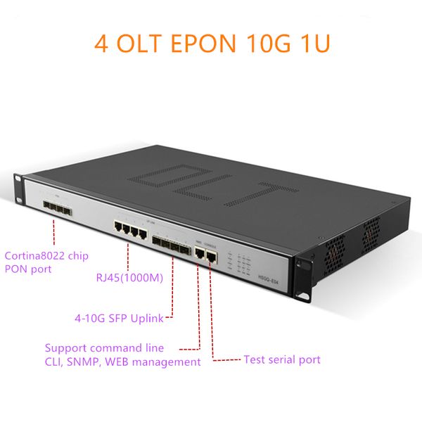 

epon olt 4port e04 1u epon olt 1.25g/10g uplink 10g 4 port for triple-play 4 pon 1.25g sfp port px20+ px20++ px20
