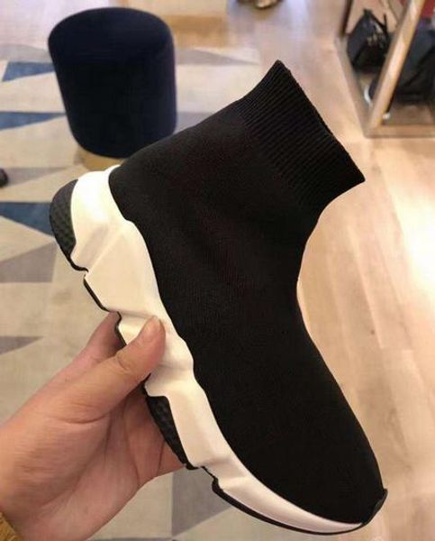 

2019 new air wool knit speed trainer sneakers classic brand designer mens womens fashion flat sock shoes boot x3, Black