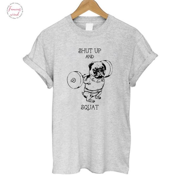 

pu0111b 100% cotton women t shirt casual loose design o neck women cute pug print t shirt summer tshirt cute tee, White