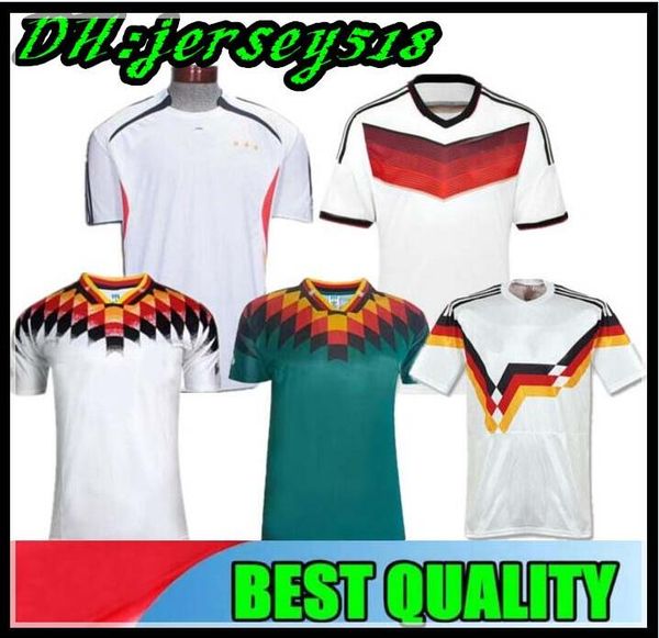 

1990 1994 1996 1988 germany retro version littbarski ballack soccer jersey klinsmann matthias home away 2014 shirts kalkbrenner jersey, Black;yellow