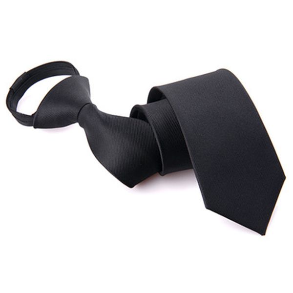 

fashion men suits ties pre-tied zipper ties narrow necktie luxury noble line tie for wedding party formal, Black;gray