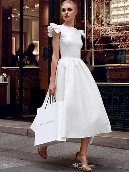 

short ball gown wedding dresses abiti da sposa african wedding gowns 2020 women wedding dress, White